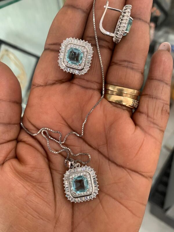 Blue Topaz Square set
