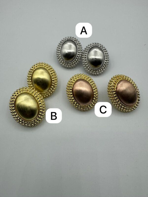 Oblong Bottons Earrings